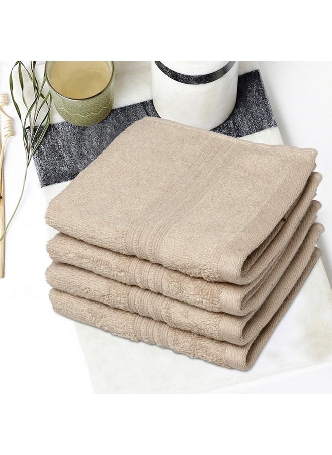 Spaces 100% Cotton Face Towel Light Weight Smart Color High Absorbency 450 GSM Light Brown