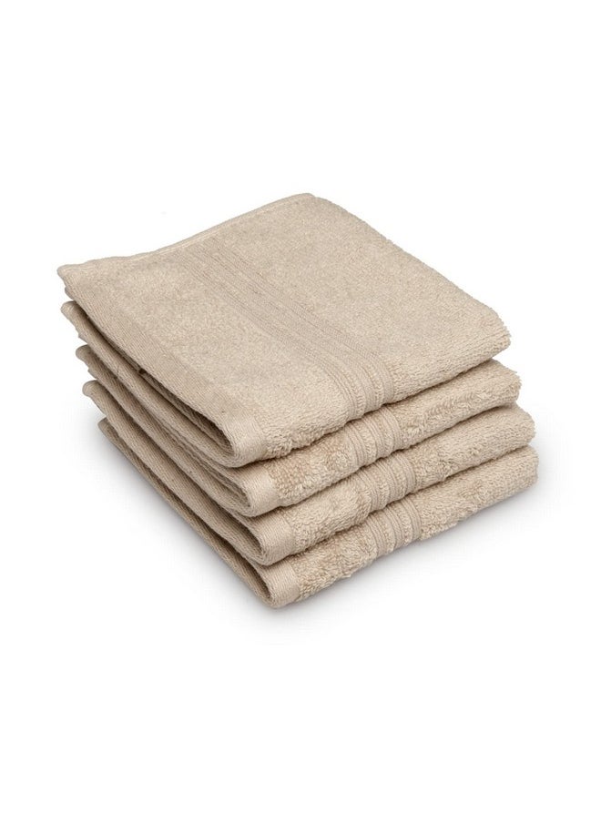 Spaces 100% Cotton Face Towel Light Weight Smart Color High Absorbency 450 GSM Light Brown