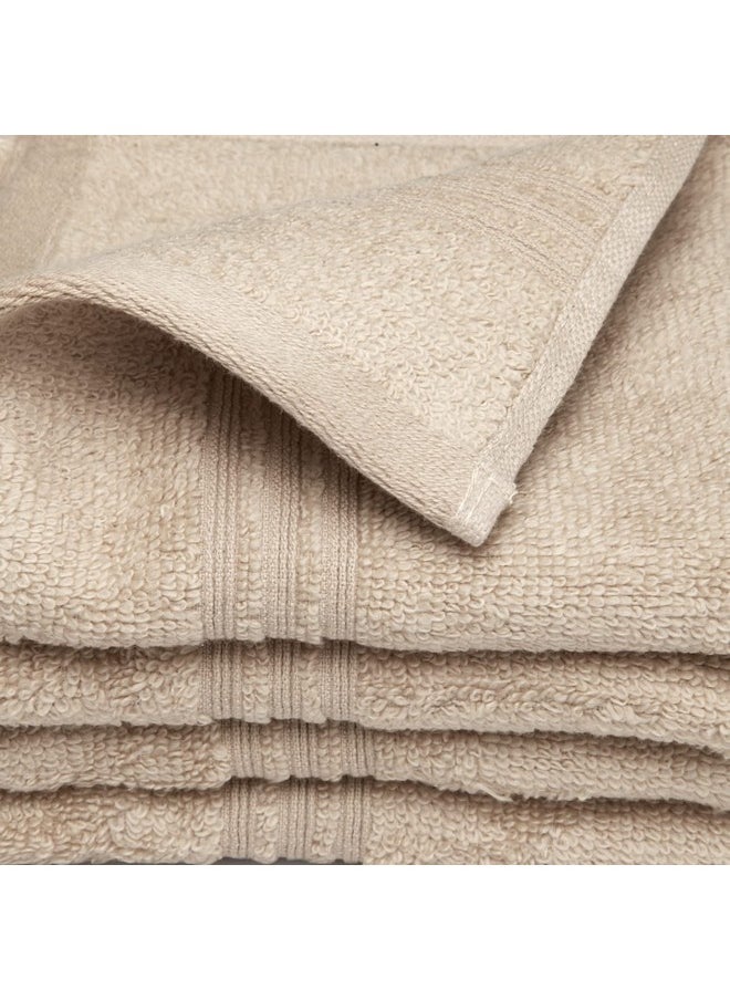 Spaces 100% Cotton Face Towel Light Weight Smart Color High Absorbency 450 GSM Light Brown