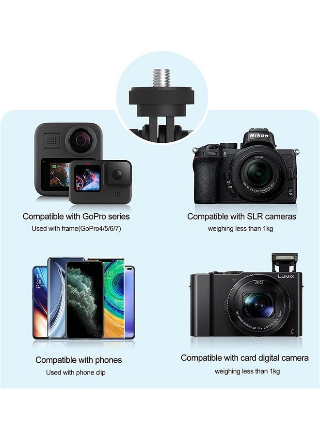 Aluminum Alloy Suction Cup Holder For Gopro Hero, Gopro Max, Dji Osmo Action, Osmo Pocket, Insta360 One X, One R, One, Mobile Phone