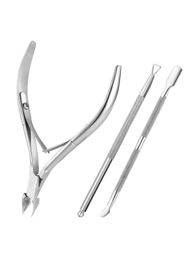 AZUREBEAUTY Stainless Steel Nail Cuticle Pusher 001