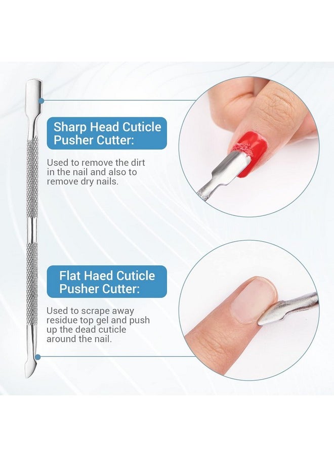 AZUREBEAUTY Stainless Steel Nail Cuticle Pusher 001