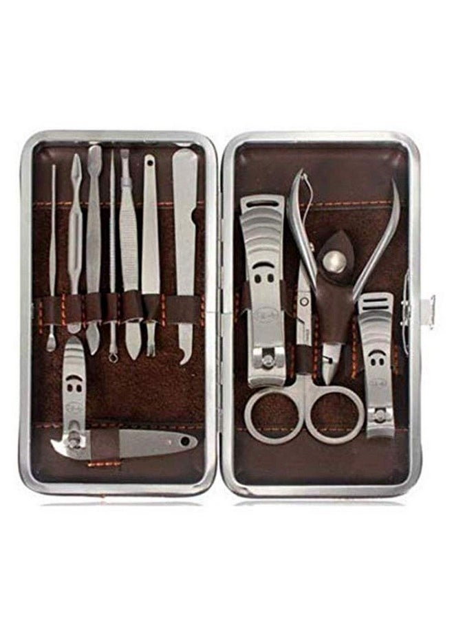 Diy Crafts Manicure Set Kit 12 Nail Care Clipper Pedicure Scissor Tweezer, Pack of 1 Set, # 1 (Multicolor)