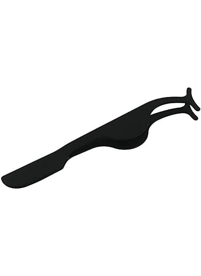 ITT Stainless Steel Eyelash Curlers Extension Applicator Remover Clip Eyebrow Eye Lashes Tweezers Makeup Beauty Tool (Black)