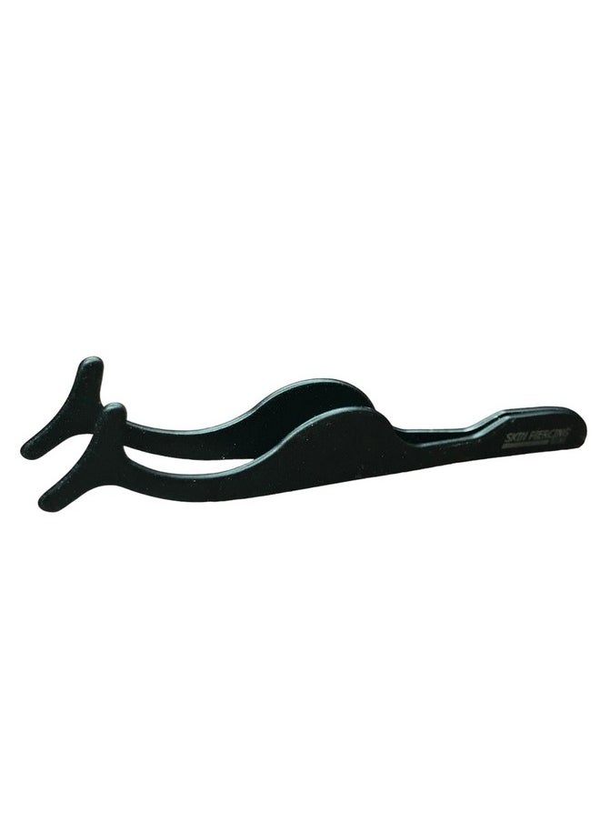 ITT Stainless Steel Eyelash Curlers Extension Applicator Remover Clip Eyebrow Eye Lashes Tweezers Makeup Beauty Tool (Black)