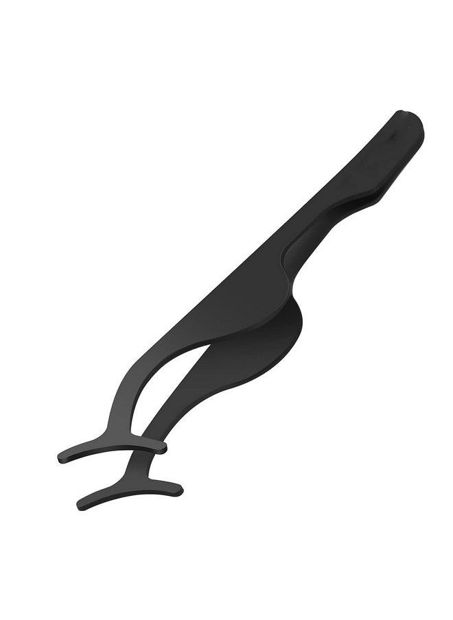 ITT Stainless Steel Eyelash Curlers Extension Applicator Remover Clip Eyebrow Eye Lashes Tweezers Makeup Beauty Tool (Black)
