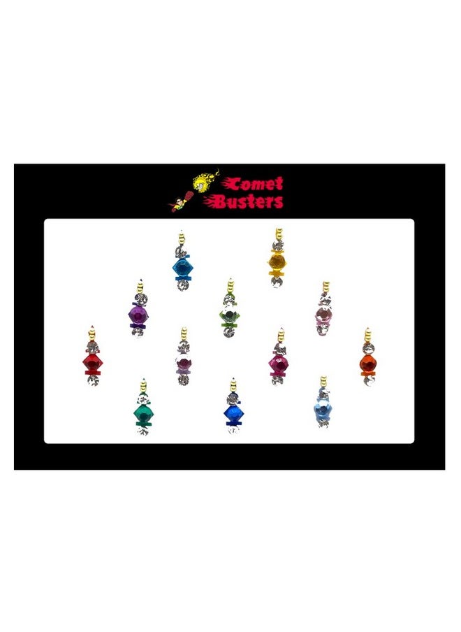 Comet Busters Beautiful Handcrafted Multicolor Bindis (BIN1842)