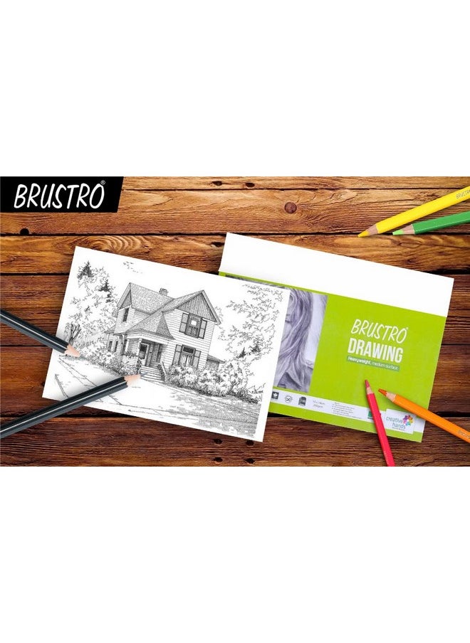 Brustro Sketching & Drawing Papers 200 GSM A5, 32 + 8 Free Sheets (Pack of 2)