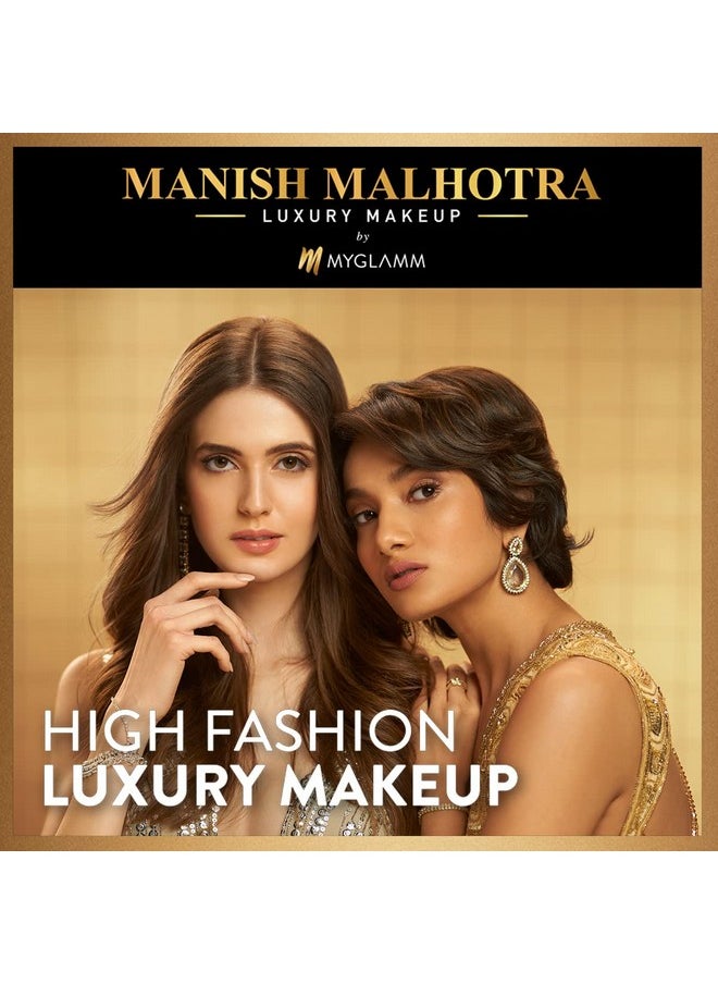 MyGlamm Manish Malhotra Beauty Skin Awakening Compact Powder - Warm Bronze - 9gm | For Medium To Dark Skin | Medium Coverage With SPF 30 | Matte Finish, Water-Resistant|All Skin Type