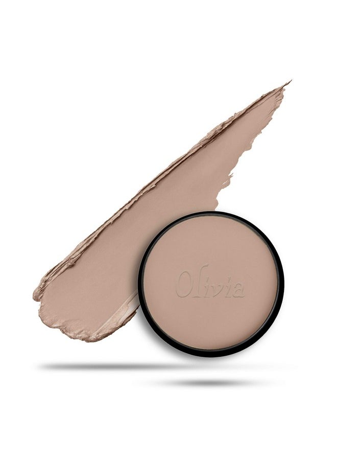 Olivia Waterproof Natural Beige Makeup Cream Concealer Pan Cake (Shade No.25, 25 g)- Pack of 2