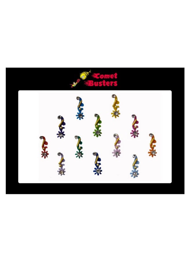 Comet Busters Beautiful Handcrafted Multicolor Traditional Bindis (BIN1811)