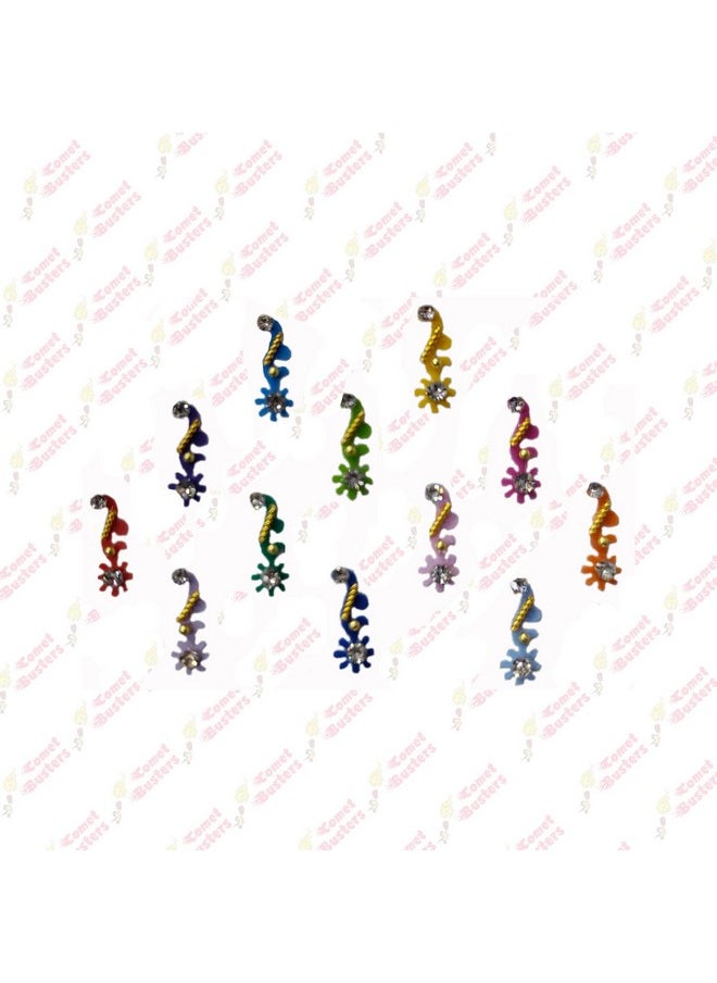 Comet Busters Beautiful Handcrafted Multicolor Traditional Bindis (BIN1811)