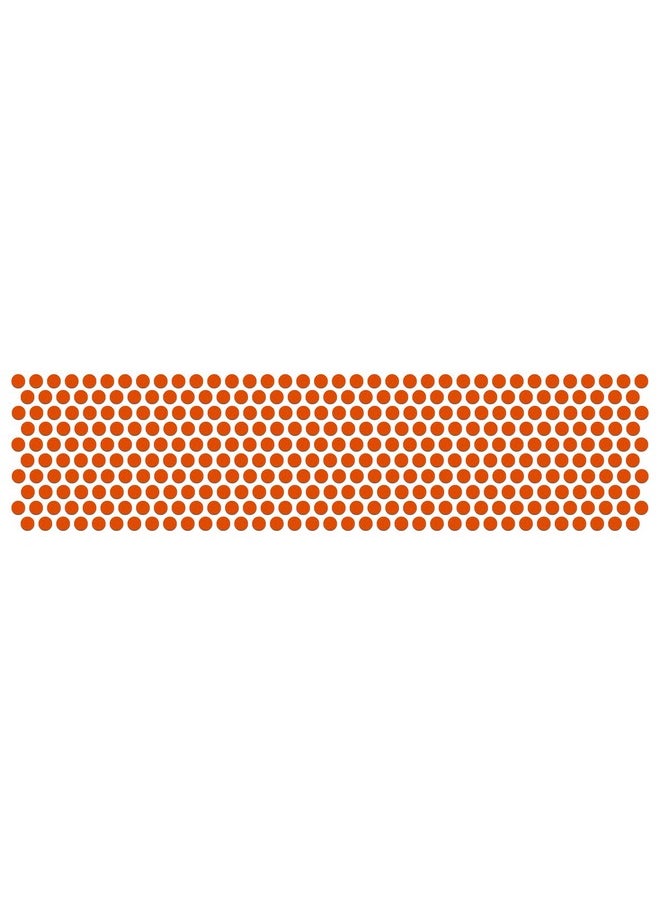 Bindiful Dailywear Velvet Orange Round Bindis for Women (3mm) (bf211) (Pack of 10)
