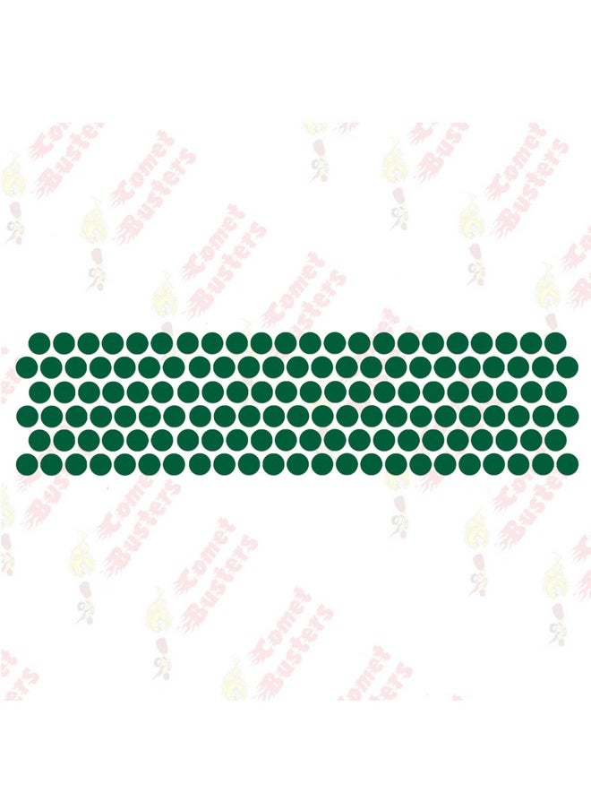Comet Busters Beautiful Handcrafted Round Dark Green Velvet Bindis (6 mm) (BIN2102)