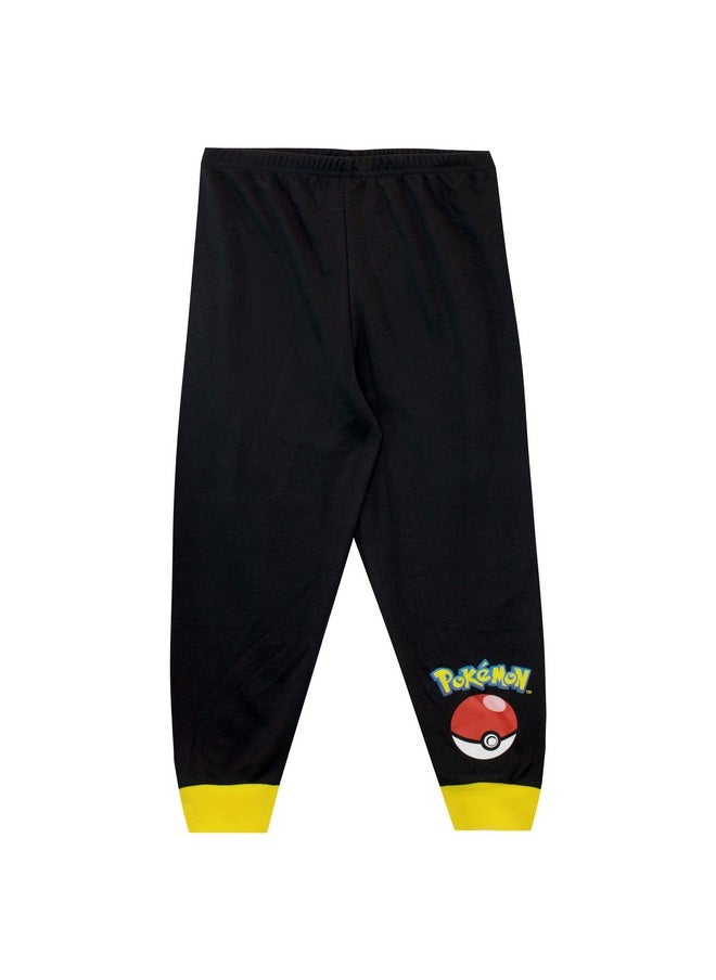 Pokemon Boys Pajamas Size 7 Black
