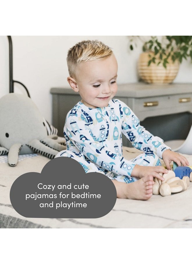 SleepingBaby Pajama with Zipper - Rocket - 9 Months