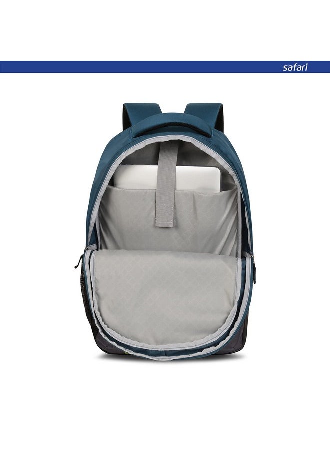 Safari Quill Laptop Backpack 26 Ltrs Water Resistant Fabric - Blue, L (QUILL19CBBLU)