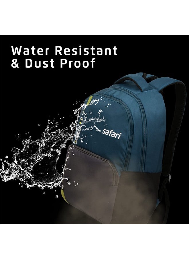 Safari Quill Laptop Backpack 26 Ltrs Water Resistant Fabric - Blue, L (QUILL19CBBLU)