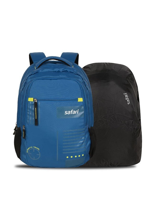 Safari Swagpack 35 Ltrs Large Laptop Backpack With 3 Compartments and Raincover - Blue (SWAGPACK19CBBLU)