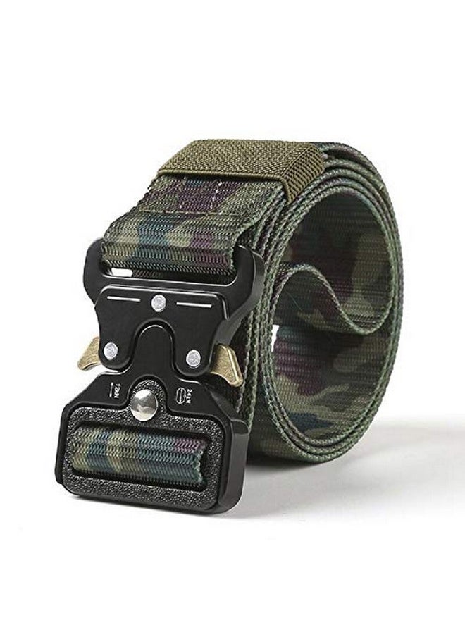 Contacts Men's Synthetic Quick Release Buckle Nylon Belt (Free Size-Army Camo)…