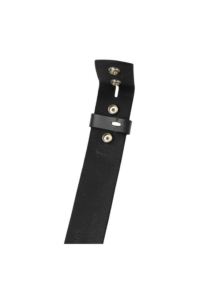 Falari Replacement Genuine Leather Belt Strap Without Buckle Snap on Strap 1.5