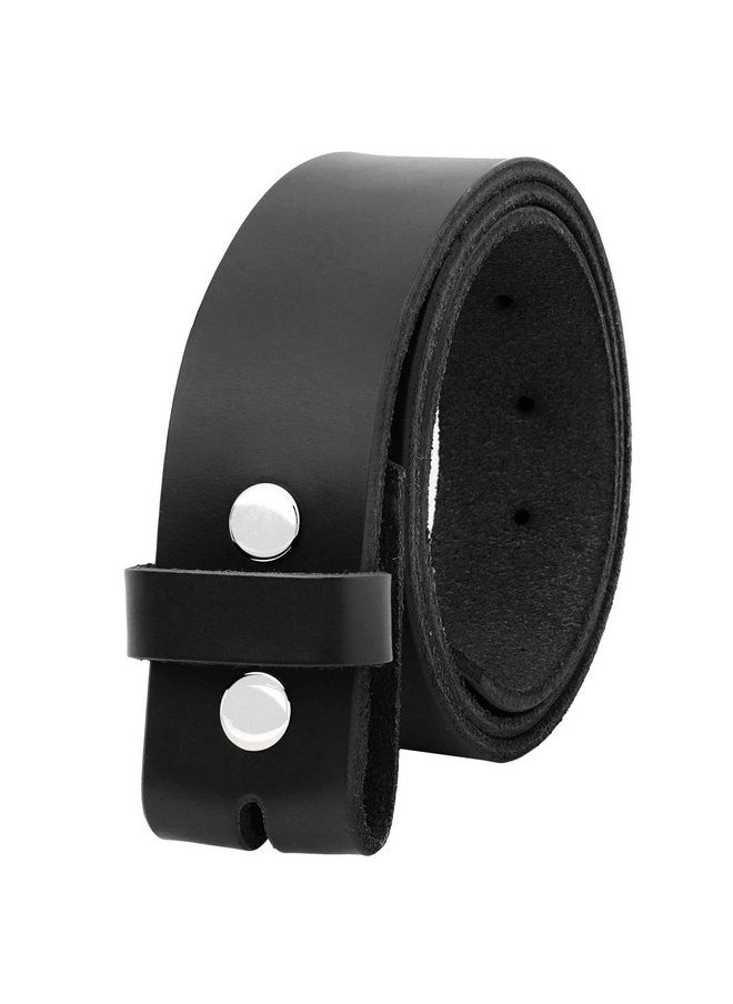 Falari Replacement Genuine Leather Belt Strap Without Buckle Snap on Strap 1.5