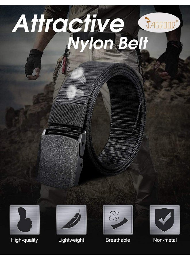 JASGOOD Nylon Canvas Breathable Military Tactical Men Waist Belt With Plastic Buckle