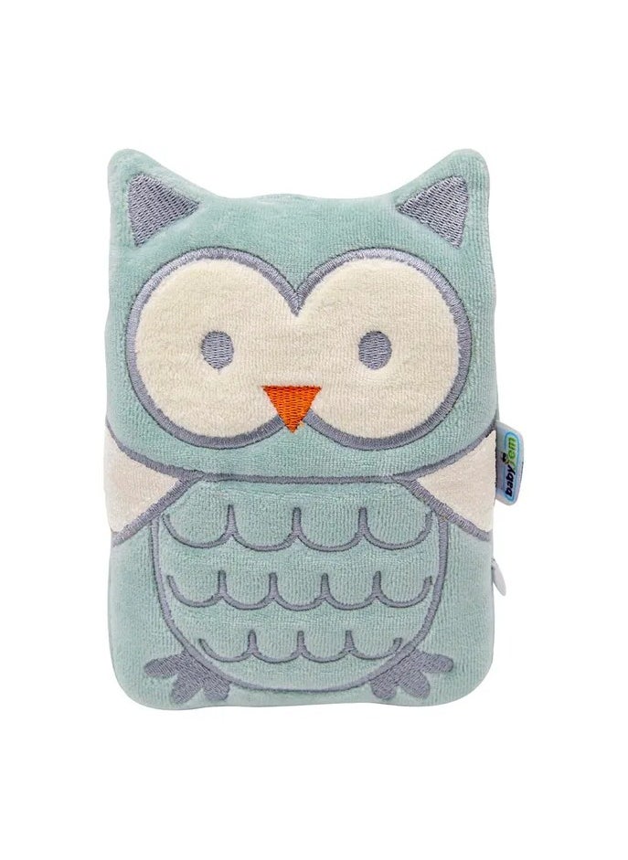 BABYJEM Cherry Seeds Filled Velvet Colic Pillow - Owl Green (0 Months+) (366GN)