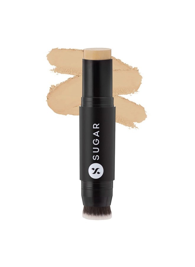 SUGAR Cosmetics Ace Of Face Matte Foundation Stick with In-Built Brush | For All Skin type,Lasts 24hrs | Full Coverage Foundation for Women | 12gm - 25 Macchiato