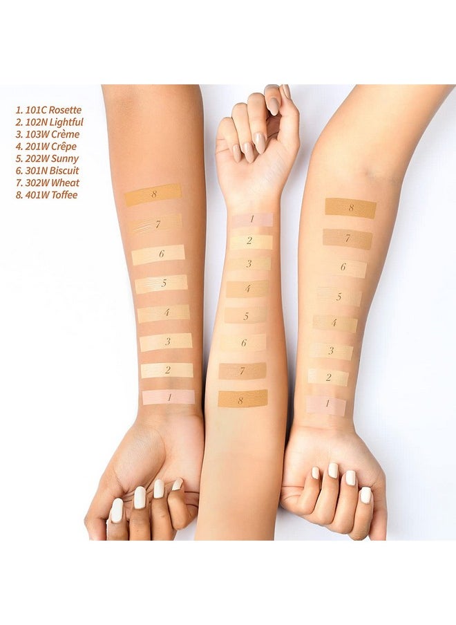MyGlamm Super Serum Foundation - 302W Wheat, 33 gm | Liquid Foundation with Hyaluronic Acid | 8 Hr+ Long Lasting & Hydrating Foundation with SPF 30