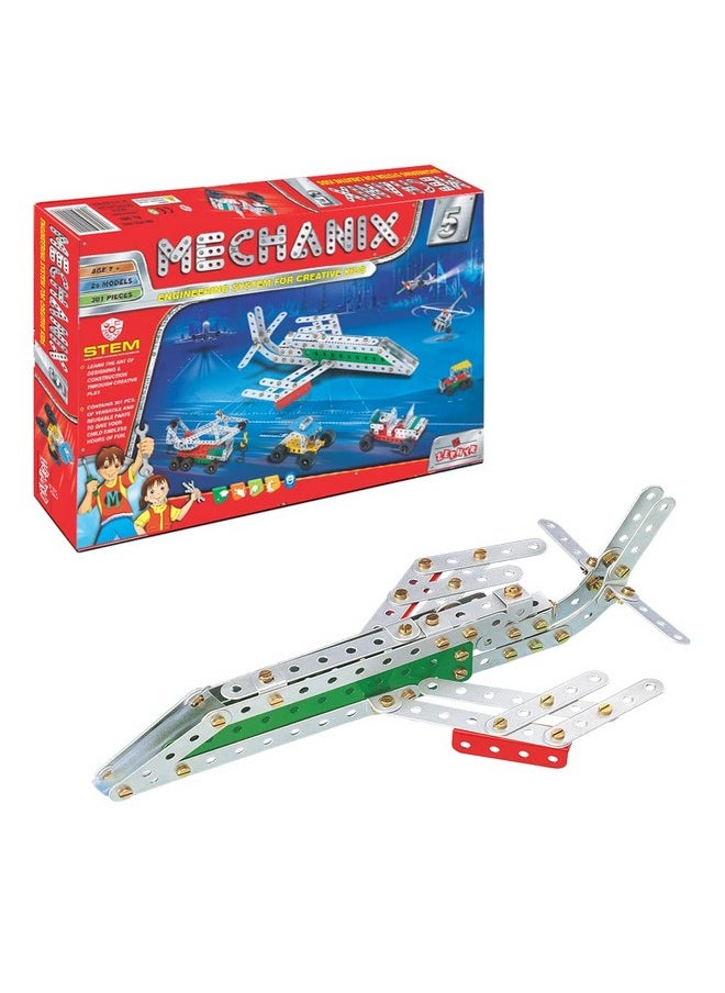 Mechanix-5, STEM Educational Toy, Building and Construction Set for Kids Age 7+ Years