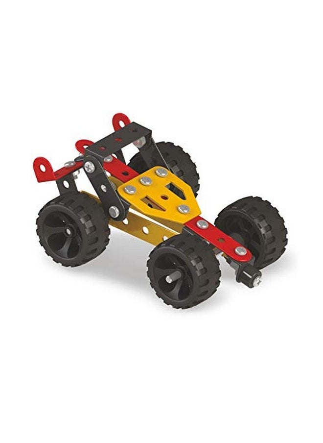 Mechanix Basic, STEM Education Toy, Pieces 90, Model 6, Make in India, Building and Construction Set for Boys and Girls Age 7+ Years, Multicolour - Birthday Return Gift