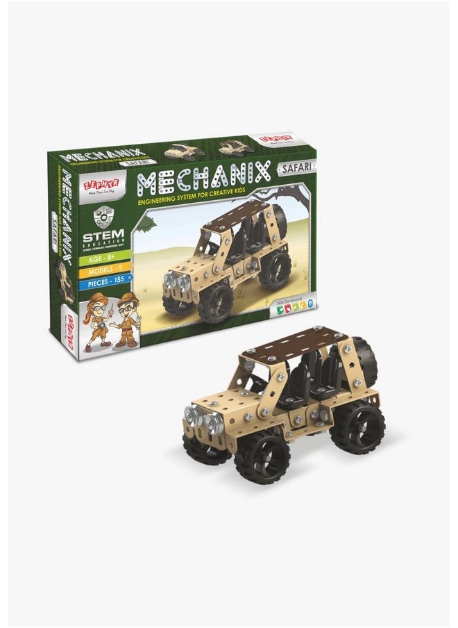 Mechanix Safari Building and Construction Set for Boys and Girls Age 7 yrs+