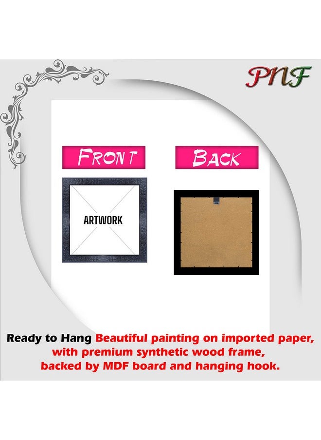 PNF-275-wording -someth ng today that your future self will .thank you for with Wooden Synthetic Frame Painting with Acrylic Sheet (Glass)(13x13inch,Multicolour,Synthetic)