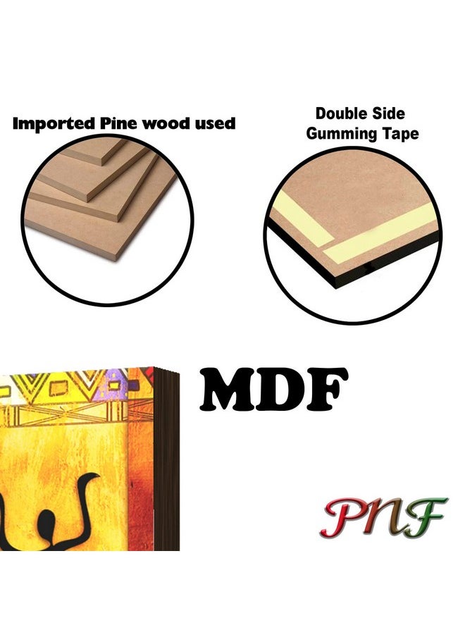 pnf Poster And Frames Hand Painting Landscape Scenery MDF Panel | For Living, Bedroom | Home Decoration Item | Best Gifting Option | Set Of 3 (MDF,Multicolour,18x12inch) -1423