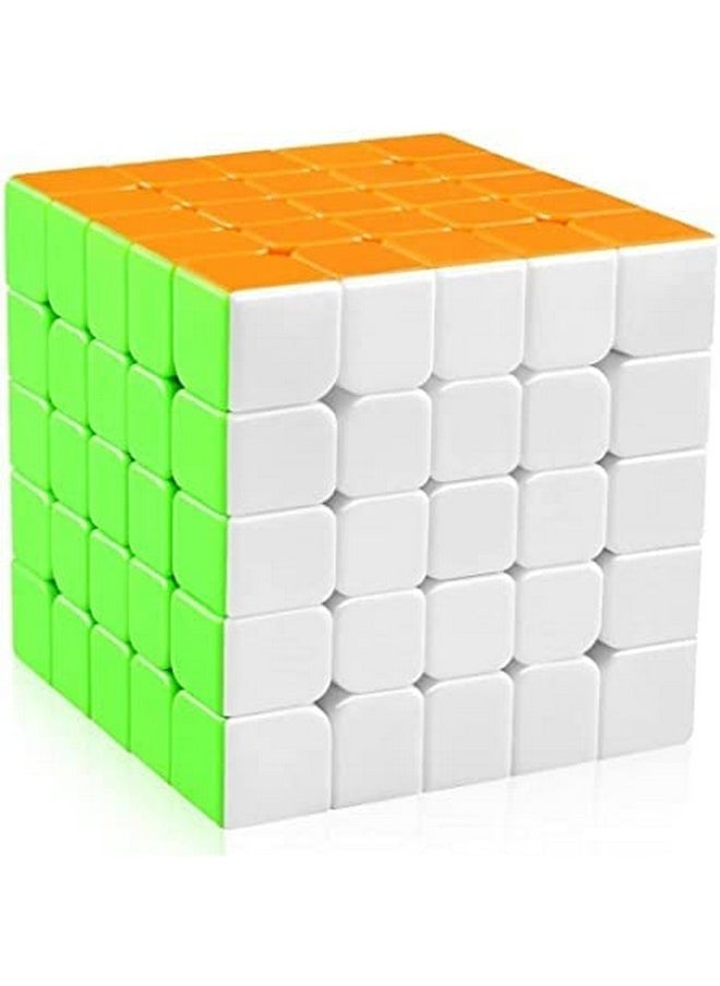 mQFIT Speed Cube 5x5 High Speed Stickerless Magic 5x5x5 Brainstorming Puzzle Cubes Game Toys for Kids & Adults - Set of 1 (5X5 Cube)