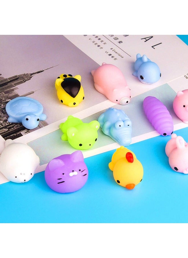 KUUQA 5 Pcs Kawaii Mochi Squishy Toys Squishies Animal Cat Panda Unicorn Mini Soft Squeeze Stress Relief Squishies Balls Toys Cute Birthday Party Favours Bags Gifts for Kids Adults, Multicolor