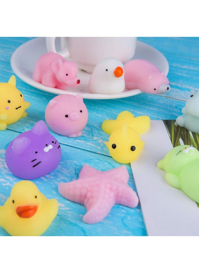 KUUQA 5 Pcs Kawaii Mochi Squishy Toys Squishies Animal Cat Panda Unicorn Mini Soft Squeeze Stress Relief Squishies Balls Toys Cute Birthday Party Favours Bags Gifts for Kids Adults, Multicolor