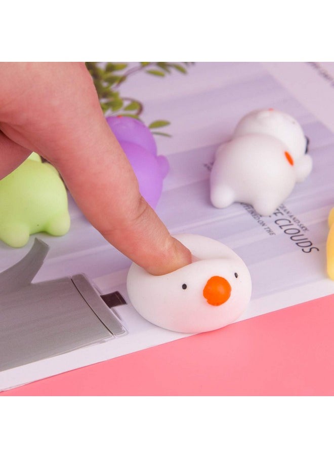 KUUQA 5 Pcs Kawaii Mochi Squishy Toys Squishies Animal Cat Panda Unicorn Mini Soft Squeeze Stress Relief Squishies Balls Toys Cute Birthday Party Favours Bags Gifts for Kids Adults, Multicolor