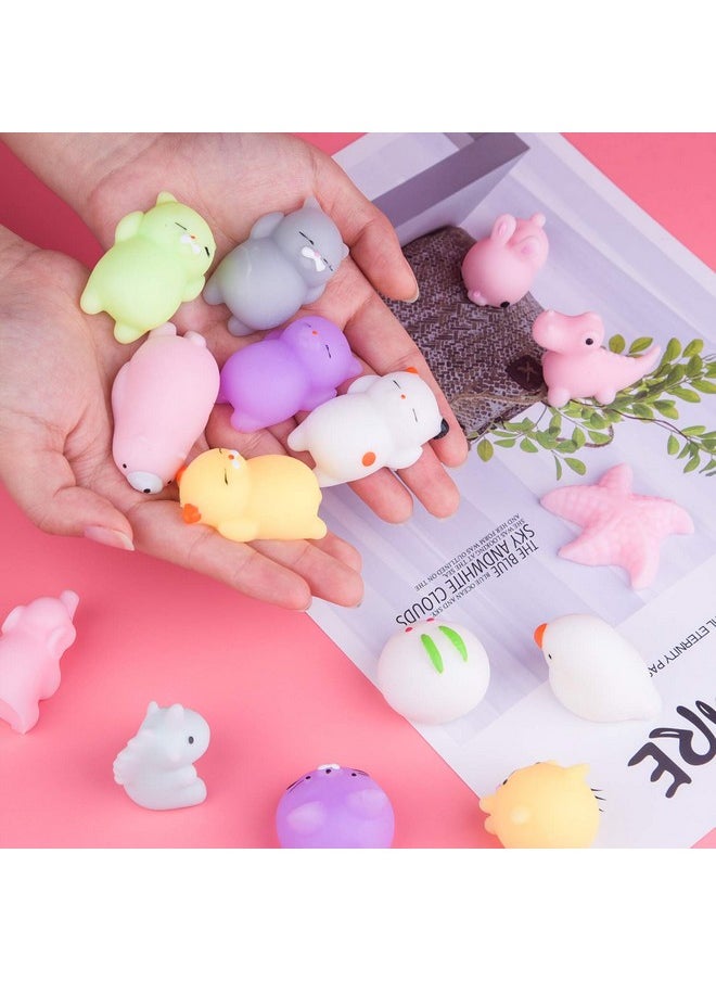 KUUQA 5 Pcs Kawaii Mochi Squishy Toys Squishies Animal Cat Panda Unicorn Mini Soft Squeeze Stress Relief Squishies Balls Toys Cute Birthday Party Favours Bags Gifts for Kids Adults, Multicolor