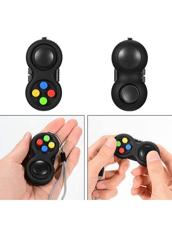 LIVYU LIFE Fidget Pad Fidget Focus Toy with 8-Fidget Functions and Lanyard - Perfect for Relieving Stress (Cameo Blue)