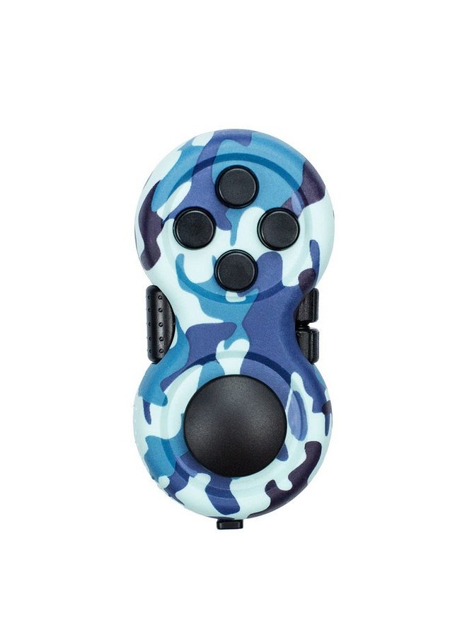 LIVYU LIFE Fidget Pad Fidget Focus Toy with 8-Fidget Functions and Lanyard - Perfect for Relieving Stress (Cameo Blue)