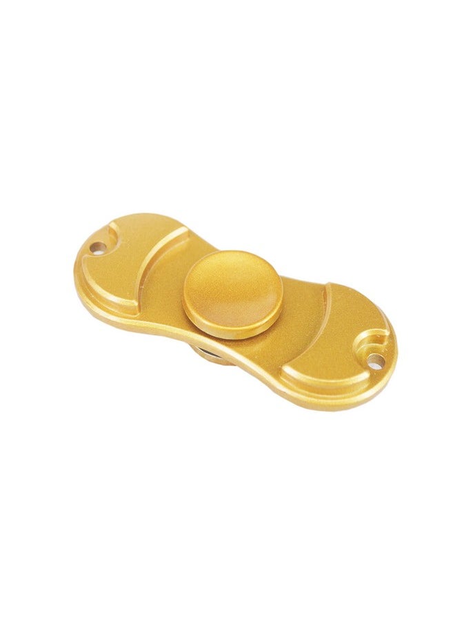 Premsons® Hand Spinner Desk Toy - High Speed Smooth Finger Spin Sensory Fidget Stress Relief Game Play for Kids & Adults - Birthday Party Gift - Combo - Black + Metal Gold Dual