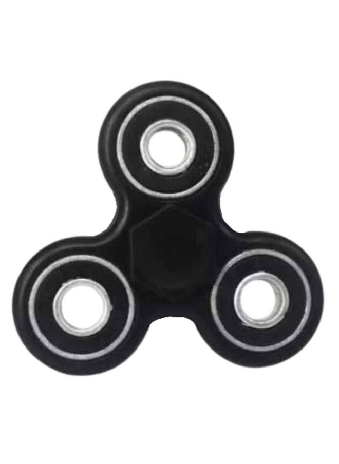 Premsons® Hand Spinner Desk Toy - High Speed Smooth Finger Spin Sensory Fidget Stress Relief Game Play for Kids & Adults - Birthday Party Gift - Combo - Black+ Rainbow Splash Triangular Head