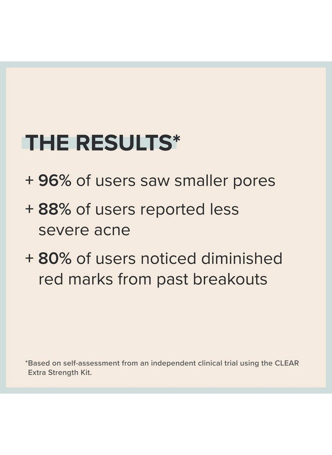 Paula's Choice CLEAR Extra Strength Acne Kit, 2% Salicylic Acid & 5% Benzoyl Peroxide for Severe Acne, Redness Relief, PACKAGING MAY VARY