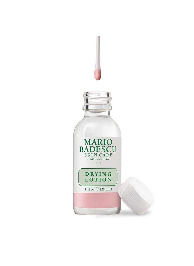 Mario Badescu AM/PM Blemish Kit, Includes Drying Lotion Spot Treatment with Salicylic Acid and Sulfur (1 Fl Oz) AND Drying Patch Facial Stickers, Invisible Pimple Patches (12 Count)