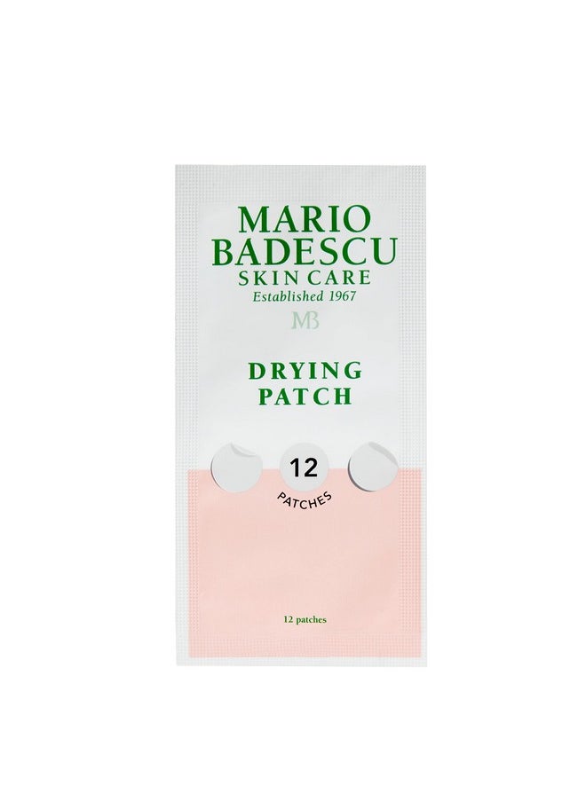 Mario Badescu AM/PM Blemish Kit, Includes Drying Lotion Spot Treatment with Salicylic Acid and Sulfur (1 Fl Oz) AND Drying Patch Facial Stickers, Invisible Pimple Patches (12 Count)