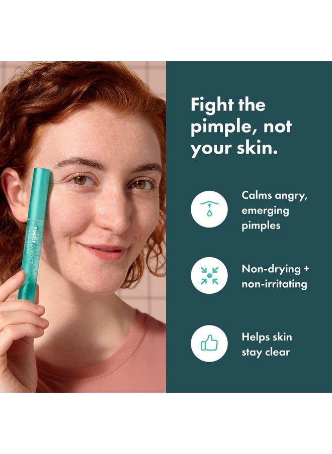 Hero Cosmetics Pimple Correct Acne Clearing Gel Pen - Maximum Strength 2% Salicylic Acid, Non-Drying Formula for Early Stage and Emerging Pimples (1 Count)