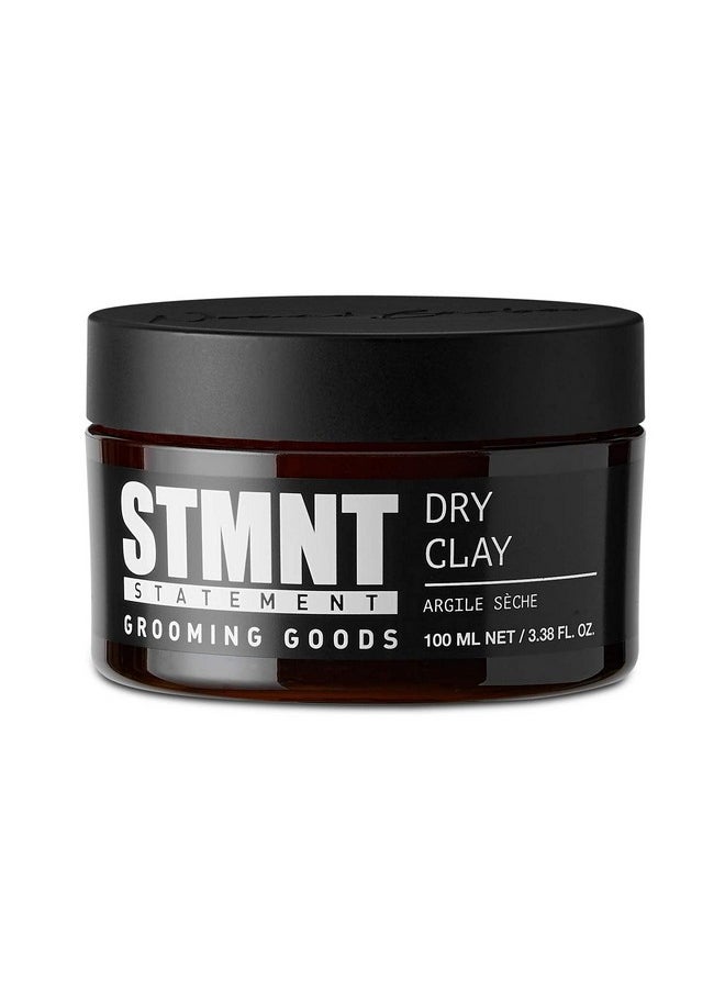 STMNT Grooming Goods Dry Clay, 3.38 oz | Extra Matte Finish | Super Strong Control | Easy to Wash Out