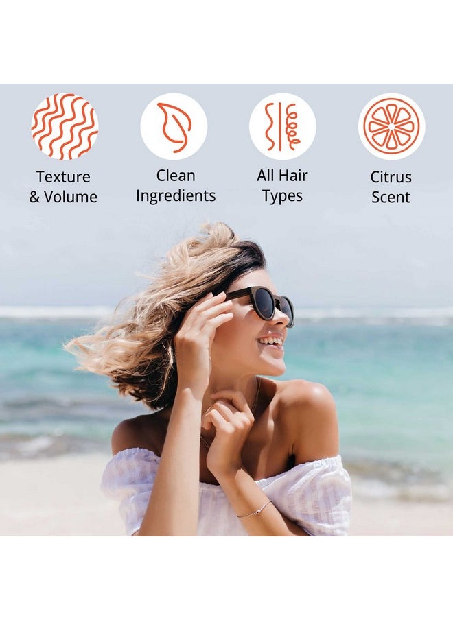 Beauty by Earth Sea Salt Spray for Hair - USA Made from Natural & Organic Ingredients, Texturing Spray for Men & Women, Hair Texture Spray for Fine Hair, Salt Water Spray